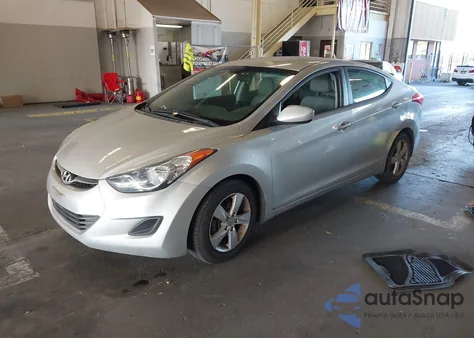 2013 Hyundai Elantra Gls из США, поврежденный, VIN 5NPDH4AEXDH344343